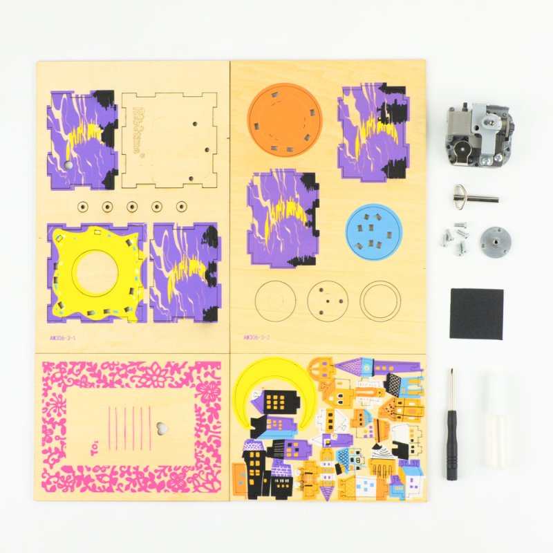 画像3: 【DIY木製パズルキットオルゴール】  ムーンドリーム (3)