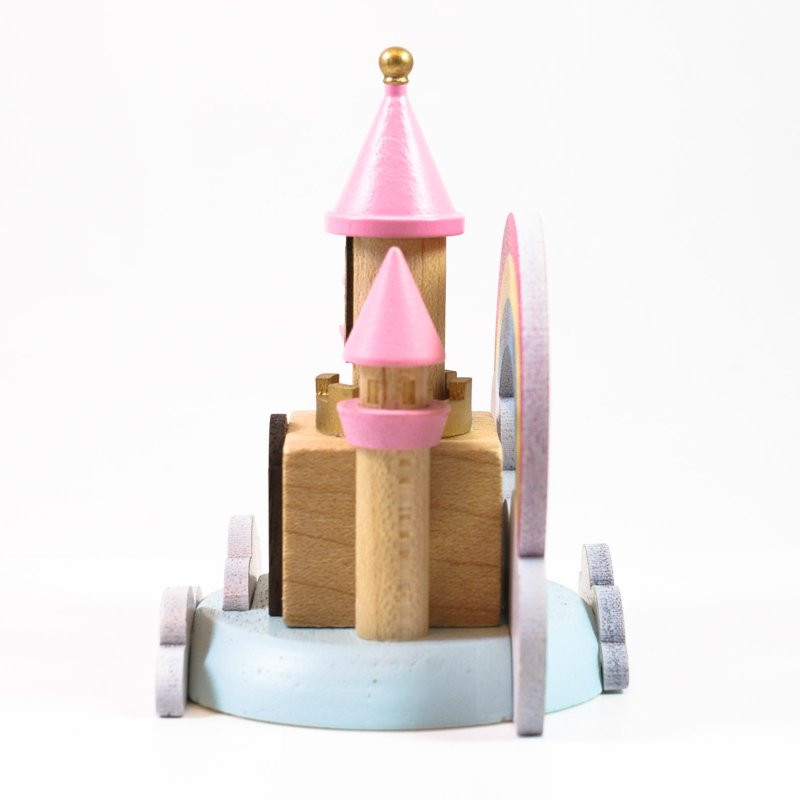 画像2: Lサイズ＊虹のお城 【 wooderful life DIYオルゴールオブジェ 】 (2)