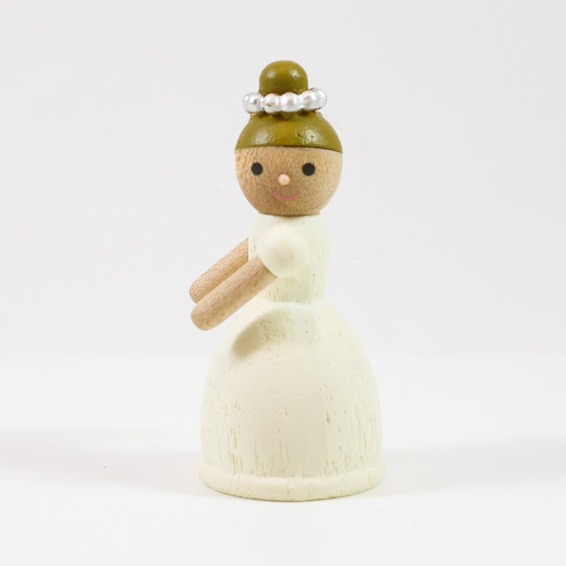 画像1: Mサイズ＊花嫁横向き 【 wooderful life DIYオルゴールオブジェ 】 (1)