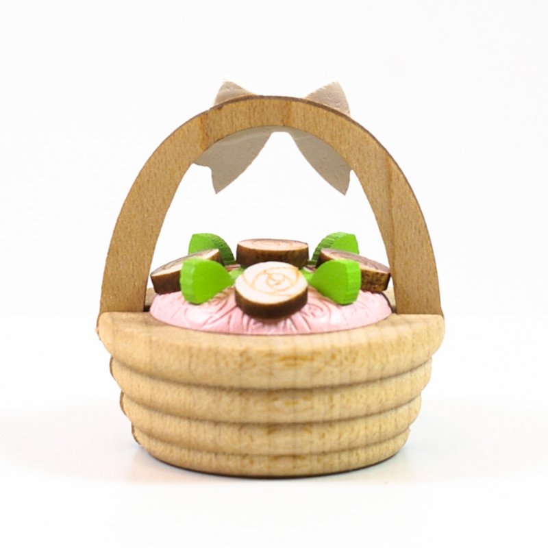 画像3: Mサイズ＊フラワーバスケット 【wooderful life DIYオルゴールオブジェ】 (3)