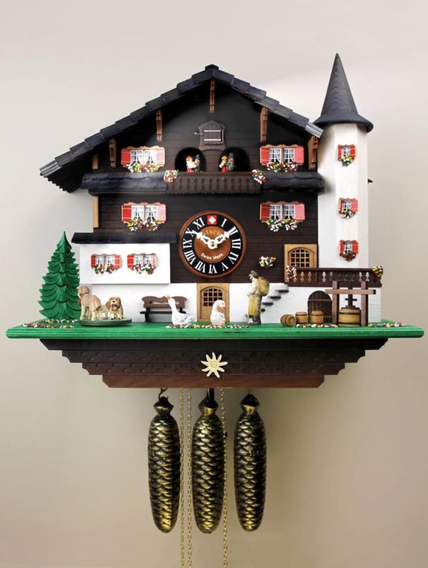 画像2: カッコー時計　ワイン農家 (2)
