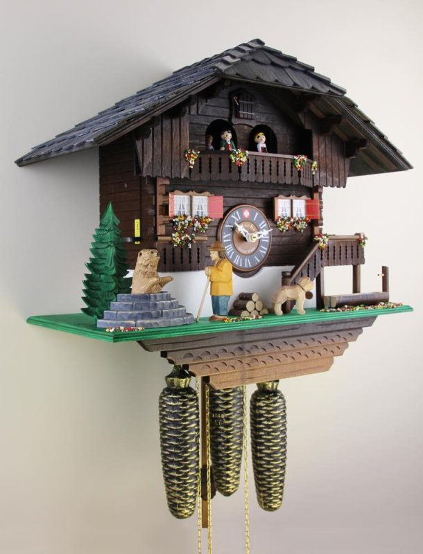 画像3: カッコー時計　クマと遭遇 (3)