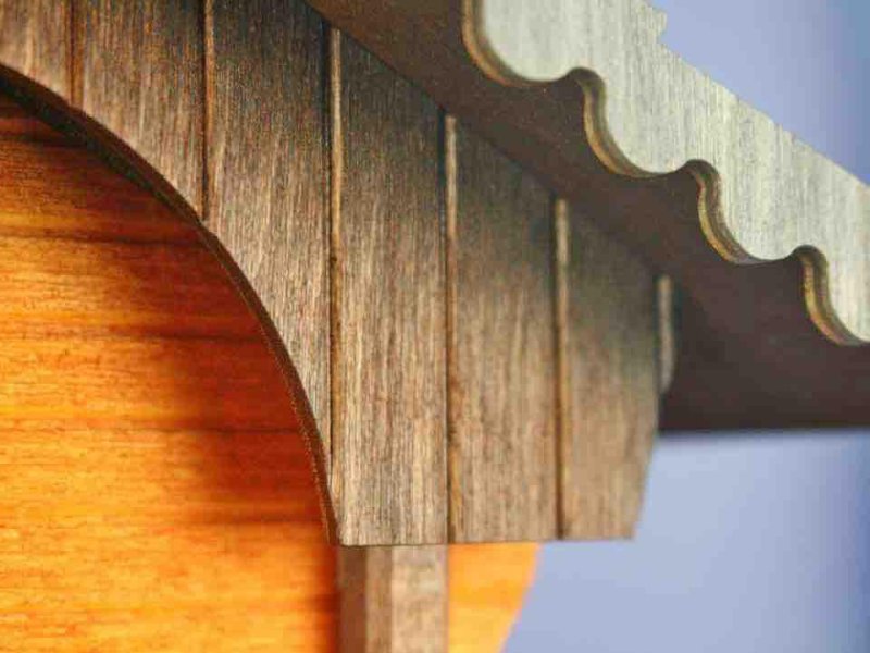 画像6: カッコー時計　干し草棒とパインツリー (6)