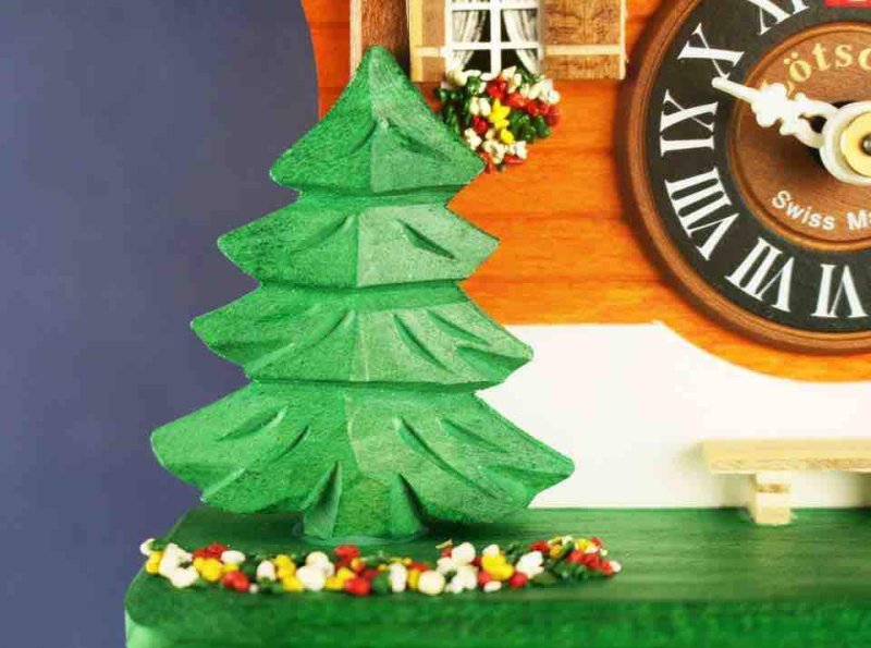 画像4: カッコー時計　干し草棒とパインツリー (4)