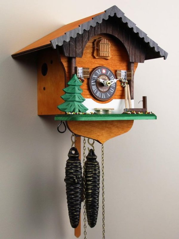 画像3: カッコー時計　干し草棒とパインツリー (3)