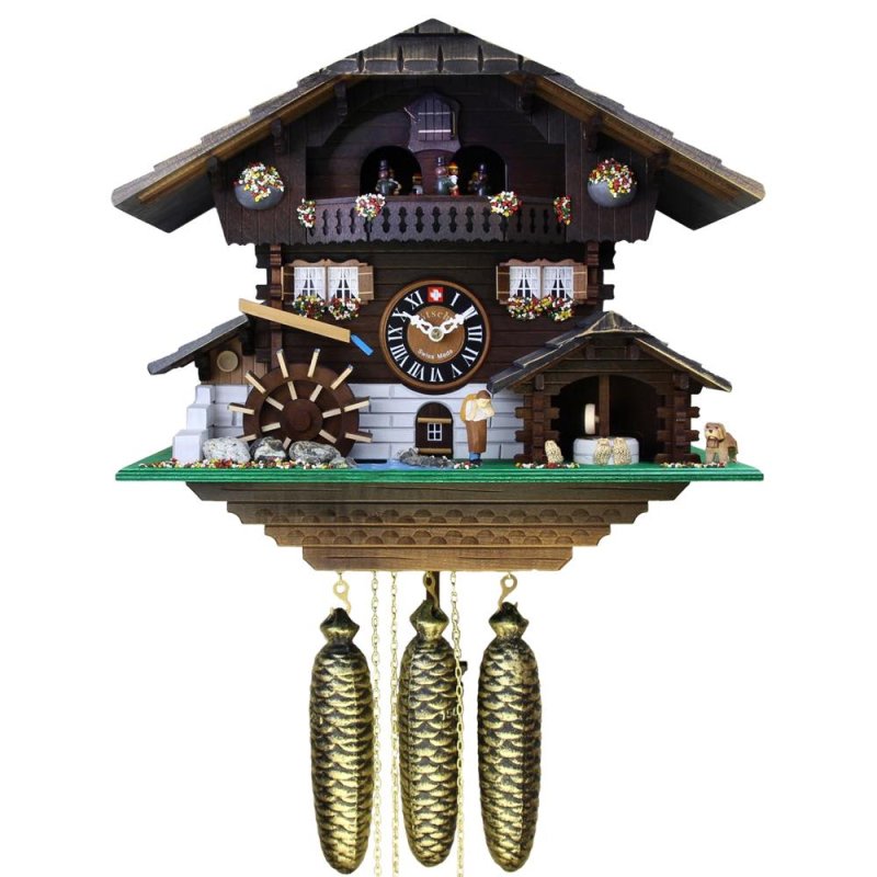 画像1: カッコー時計　（鳩時計）　粉ひき小屋 (1)