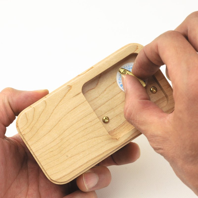 画像5: 18弁オルゴール用 リングピローボックス（メイプル） (5)