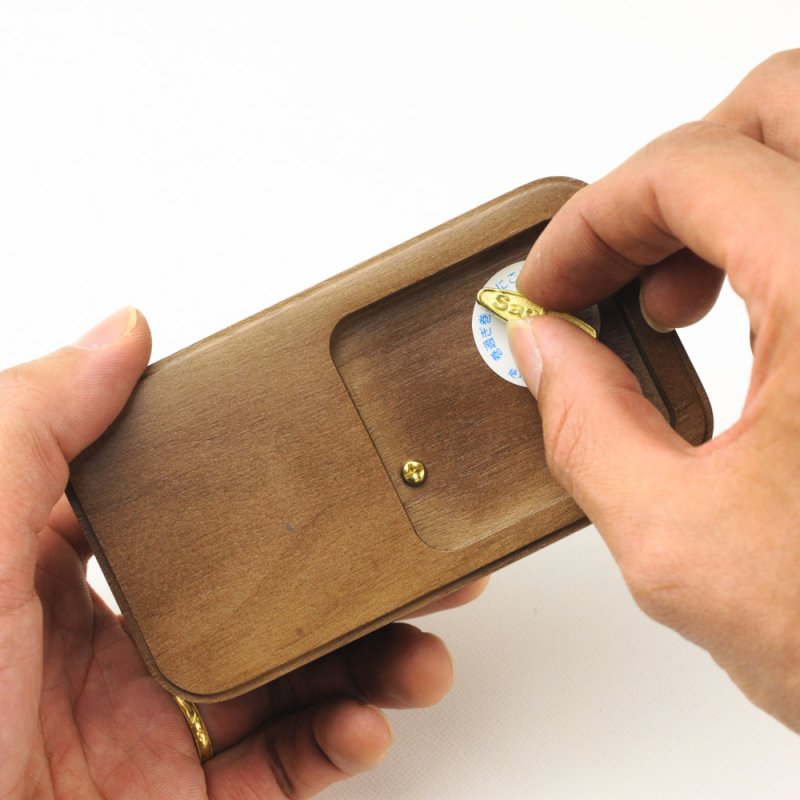 画像5: 18弁オルゴール用 リングピローボックス（ウォールナット） (5)