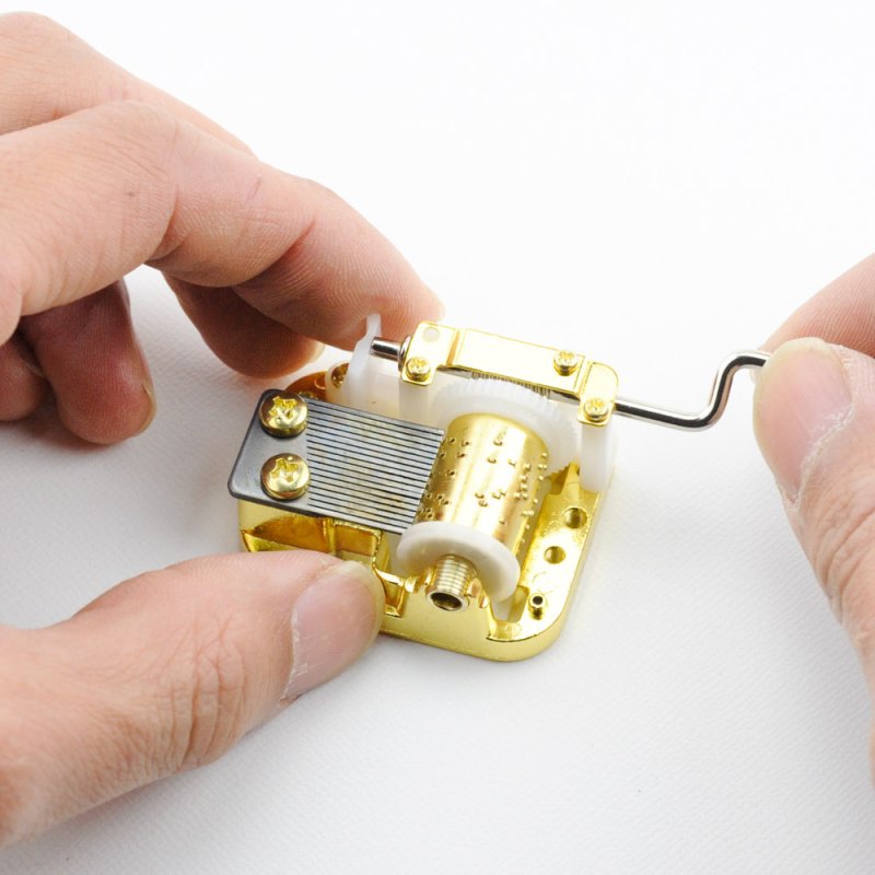 画像3: 18弁 神戸オルゴール 手回し仕様 メカのみ (3)