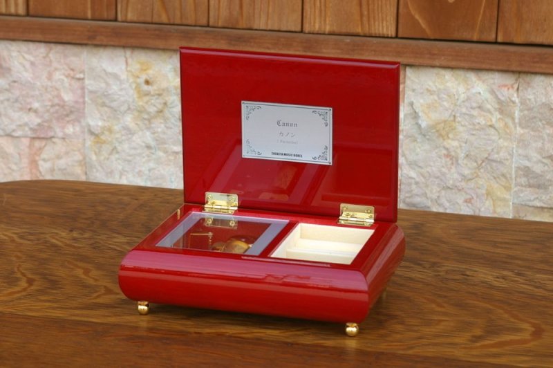 画像1: 30弁オルゴール用 ワインメイプルケース (1)