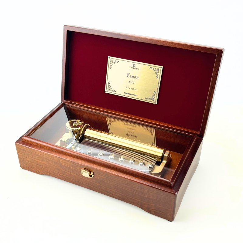 画像1: 72弁用　マホガニー材ボックス（ブラウン） EX307 (1)