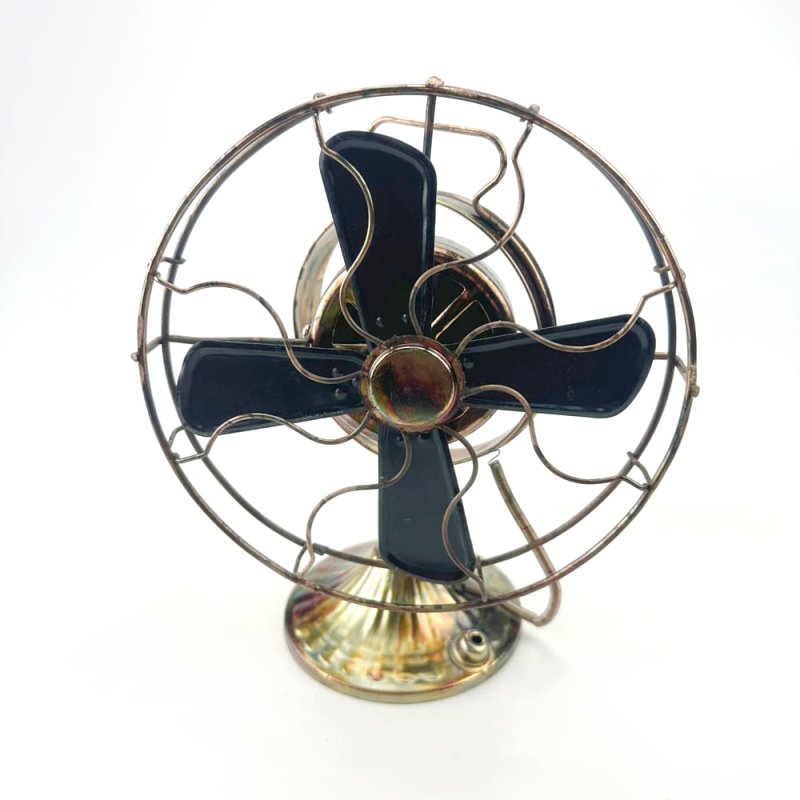 画像2: ブリキのからくりオルゴール　扇風機 (2)