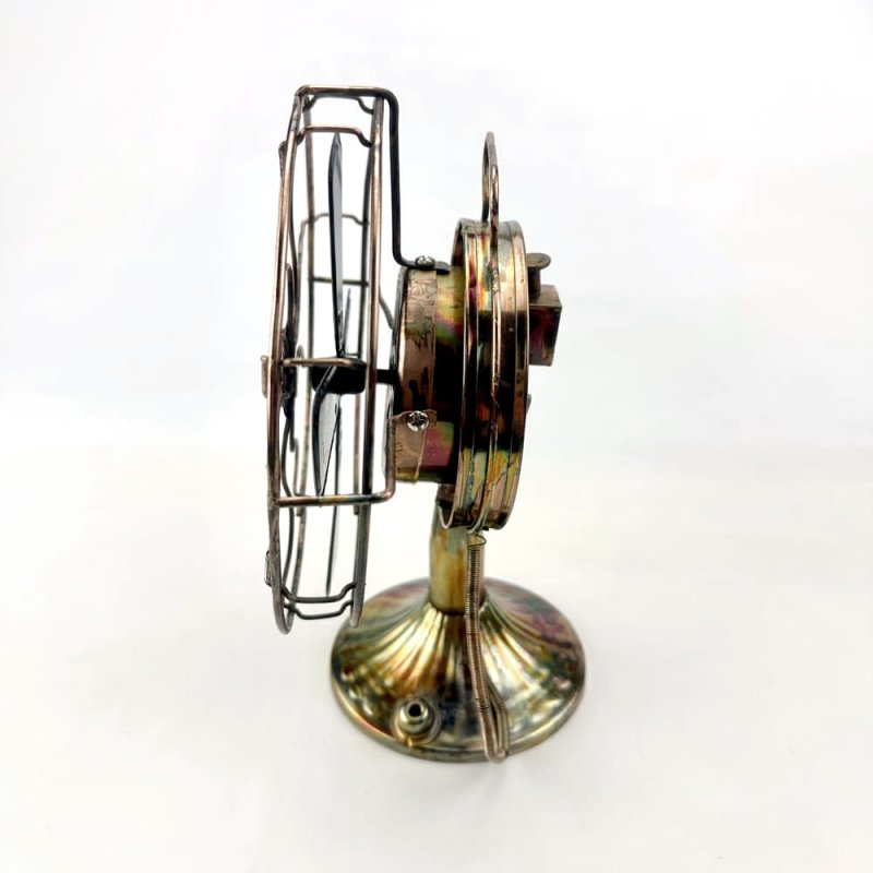 画像3: ブリキのからくりオルゴール　扇風機 (3)