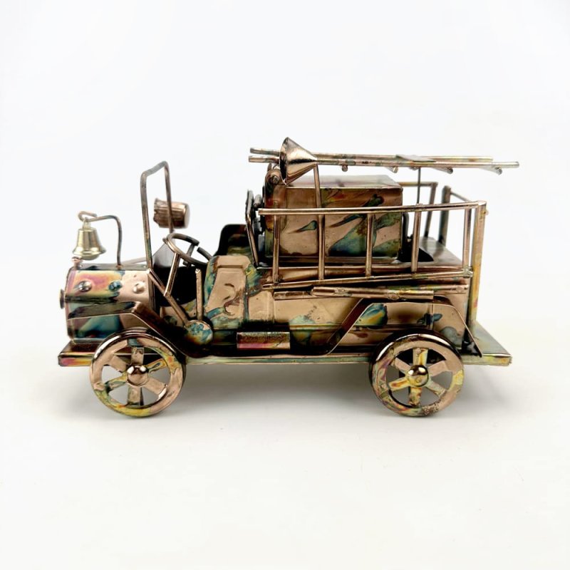 画像3: ブリキのからくりオルゴール　消防車 (3)