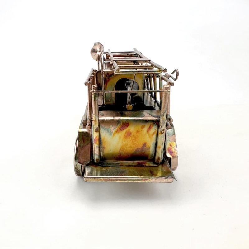 画像4: ブリキのからくりオルゴール　消防車 (4)