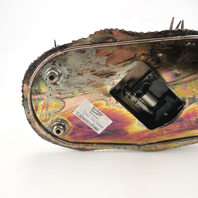 画像7: ブリキのからくりオルゴール　ギターを奏でるカウボーイ (7)