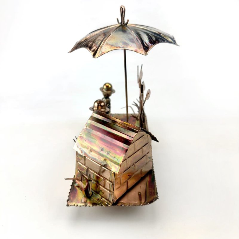 画像3: ブリキのからくりオルゴール　シーソー (3)