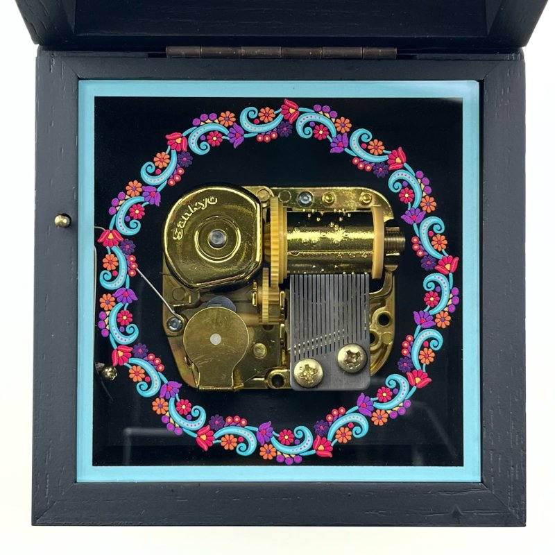 画像5: 18弁オルゴール用 スクエア90ブラック　オルゴール (5)