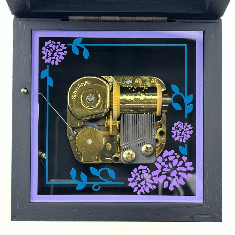 画像6: 18弁オルゴール用 スクエア90ブラック　オルゴール (6)