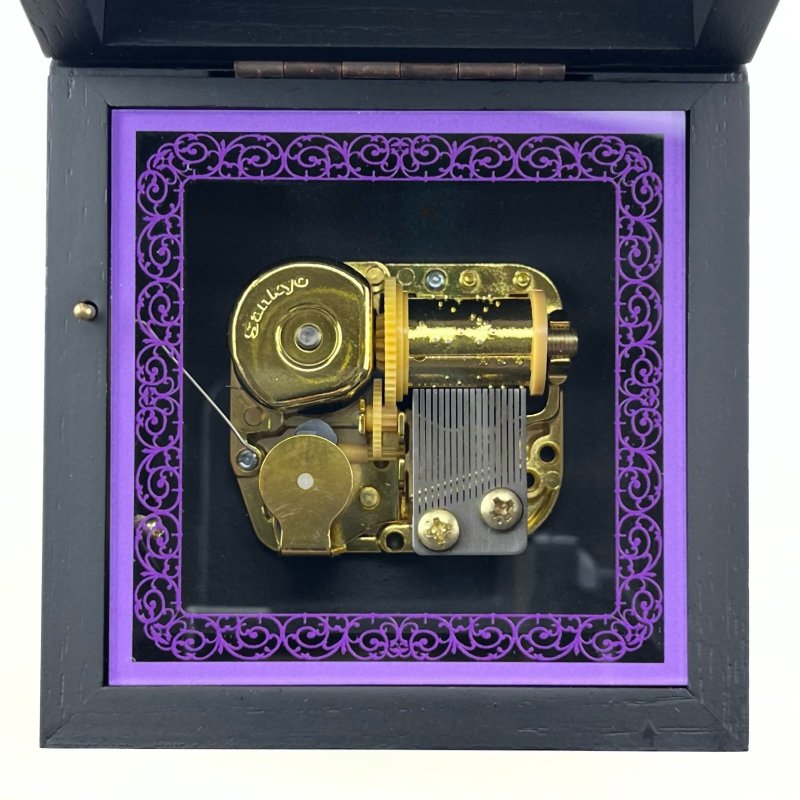 画像8: 18弁オルゴール用 スクエア90ブラック　オルゴール (8)