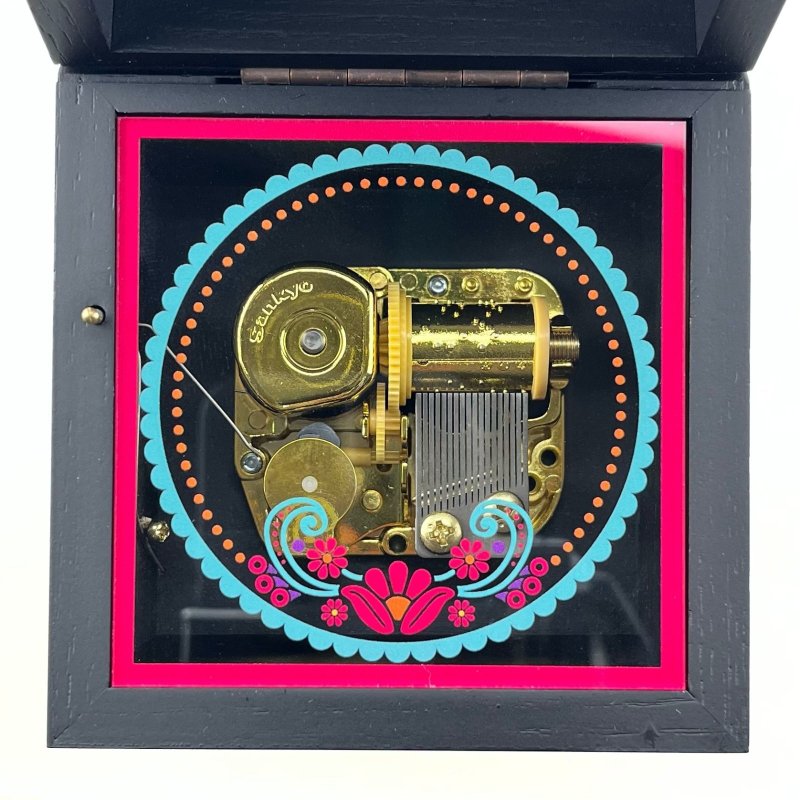 画像9: 18弁オルゴール用 スクエア90ブラック　オルゴール (9)